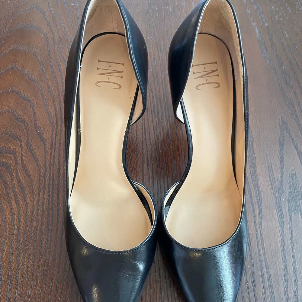 Elegant Black Leather Women's 4” Heels - Picture 2 of 7